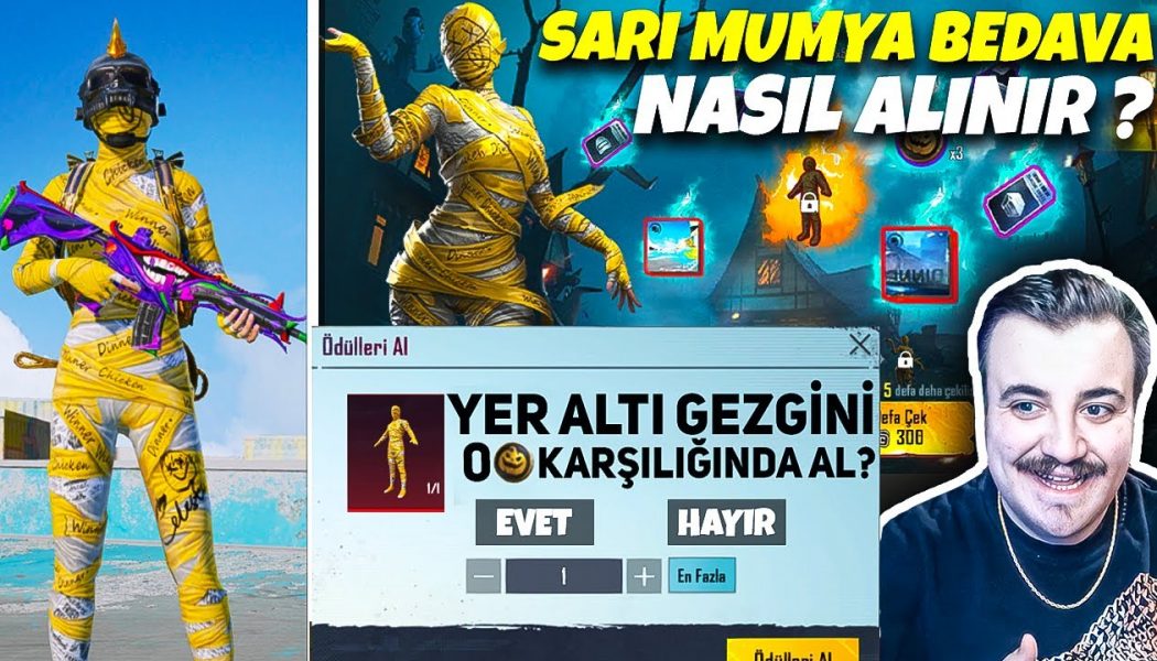 BEDAVA SARI MUMYA  BANA 21 K GİRDİ SİZE GİRMESİN EFSANE TAKTİK ALMA PUBG Mobile