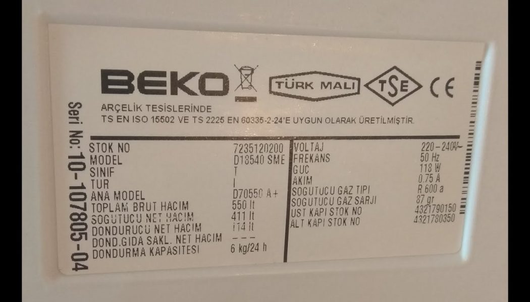 BEKO D18540 SME buzdolabı alt kısım iç arka duvar aşırı karlanma buzlanma sorunum çözüldü