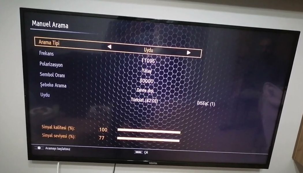 VESTEL SMART TV, REGAL VE SEG TV TRT 1 TRT SPOR YENİ FREKANS AYARLAMA VE KANAL KURULUMU