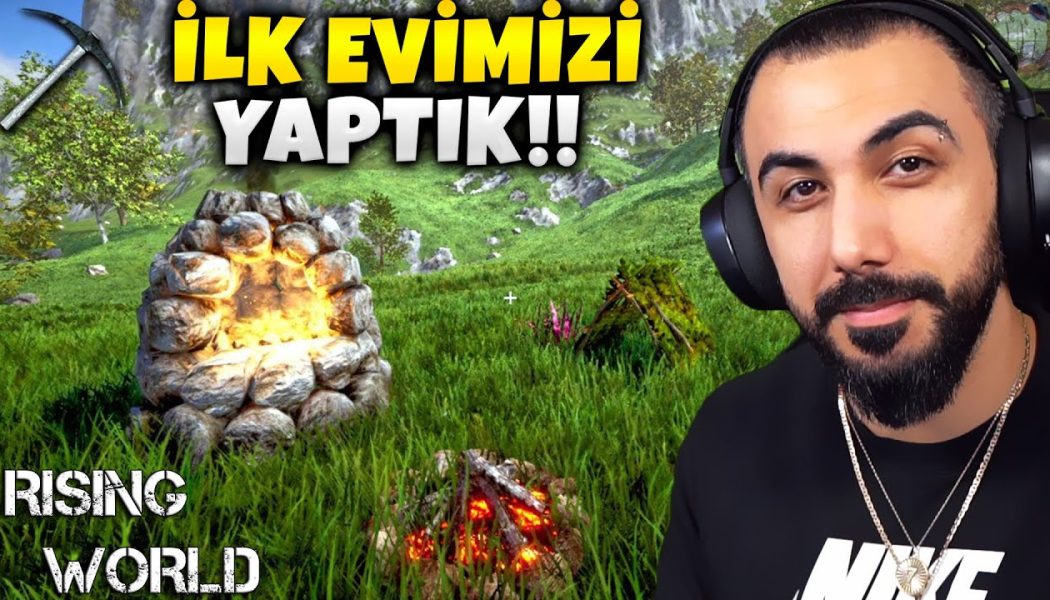 RANCH + MINECRAFT + THE FOREST KARMASI OYUN!! EVİMİZİN TEMELLERİNİ ATTIK!! RISING WORLD | Barış Can